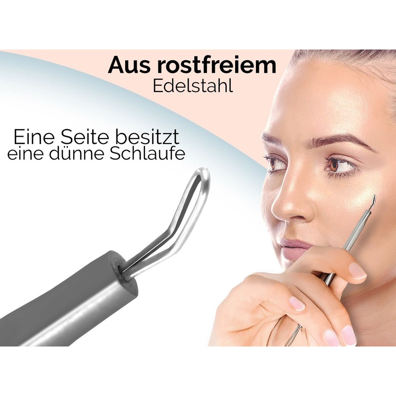 Komedonenquetscher Mitesserentferner Rostfreies Edelstahl