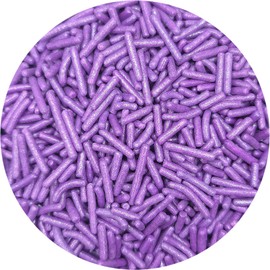NCS Pearlized Purple Edible Jimmies Sprinkles are great for Cupcakes, Cookies, Cakes, Cakes Pops, Donuts, fudge, brownies, baked goods.