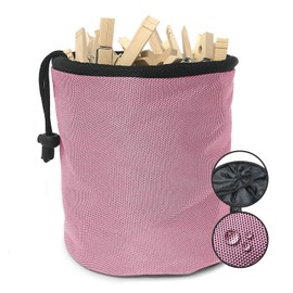 Smith’s® Premium Waterproof Peg Bag | Pink | 28 x 18 x 18 cm | For Laundry, Clothes & Pegs | Weather Resistant Oxford 1680D | Indoor & Outdoor Use | Belt & Washing Line Carabiner