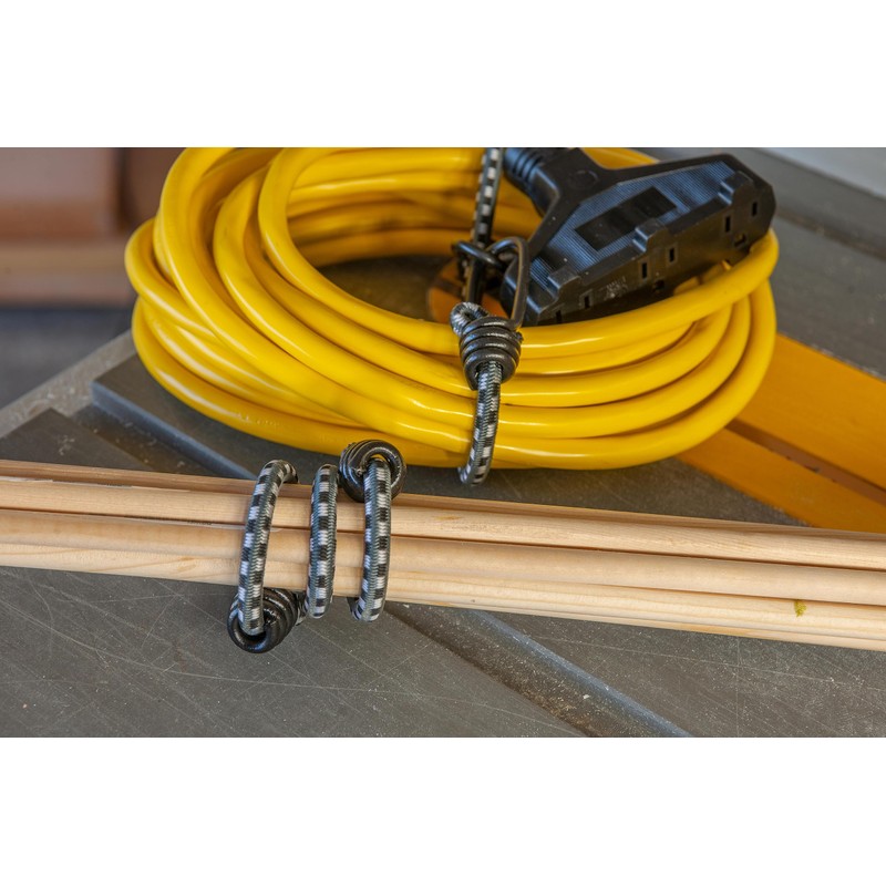 Keeper - 18” Vinyl Coated Bungee Cord, 10 Pack -
