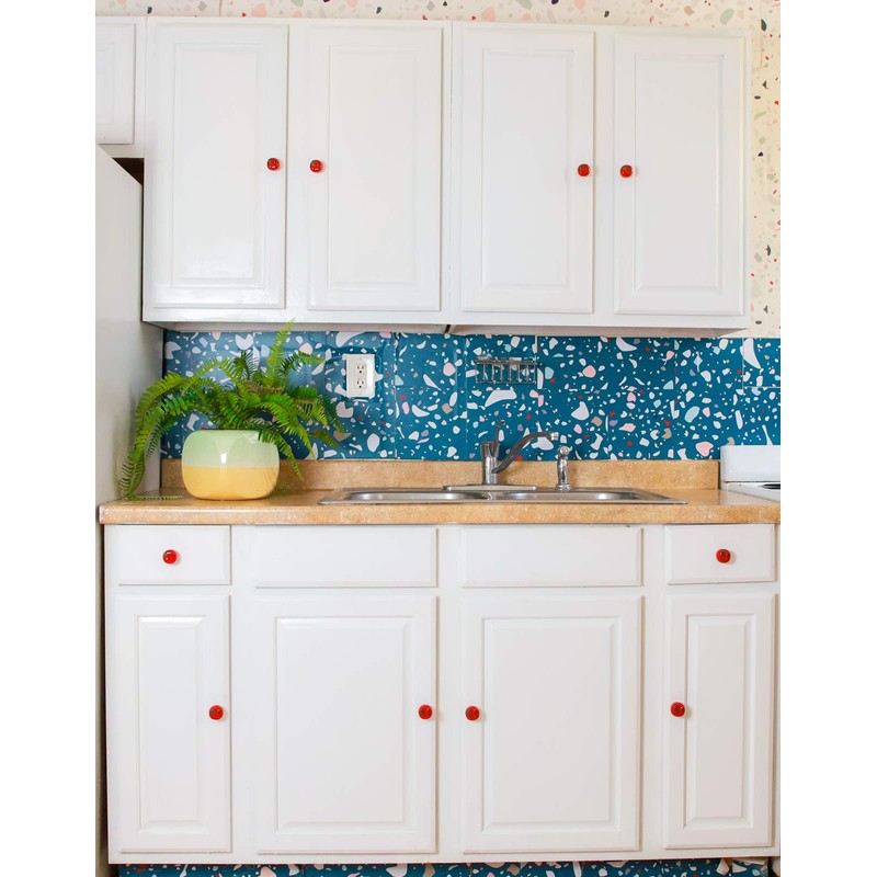 Ceramic Apple Cabinet Knobs, Kitchen Drawer Knobs, Country Decor -