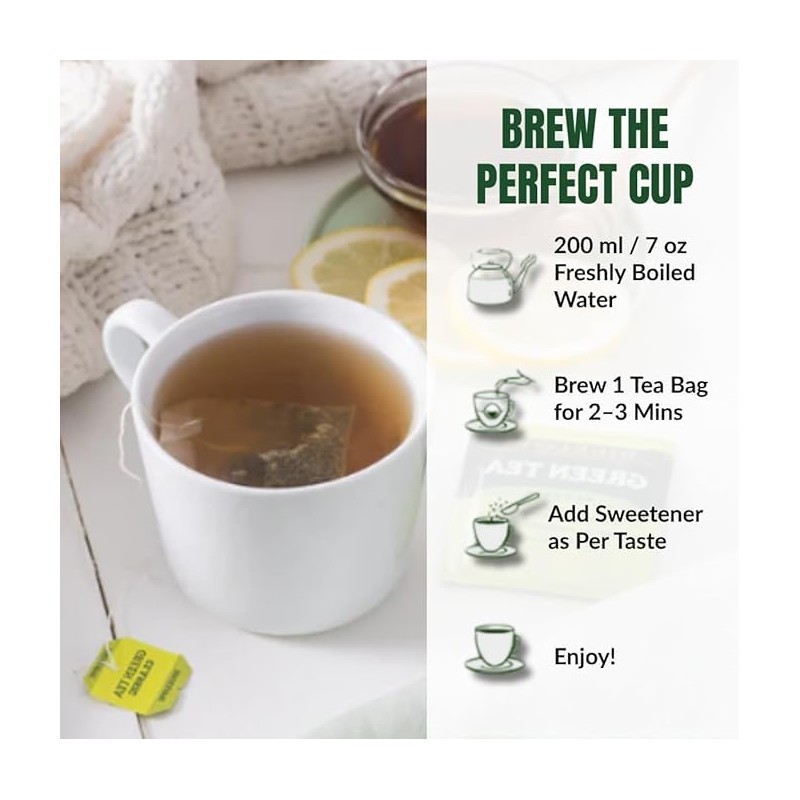 Bigelow Organic Green Tea - 140 Individually Wrapped Tea Bags