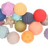 16PCS Baby Soft Textured Sensory Balls Toddlers Exploration Toys Sensory