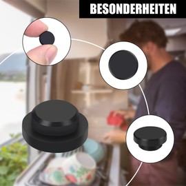 PHATRIP Pack of 8 Rubber Plugs, Protective Rubber Plugs Set for Gas Stoves Holder Rubber Cover Caps Compatible with Dometic, Smev