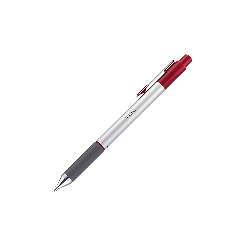 TUL BP3 Ballpoint, Retractable, Medium Point, 1.0 mm, Silver Barrel,