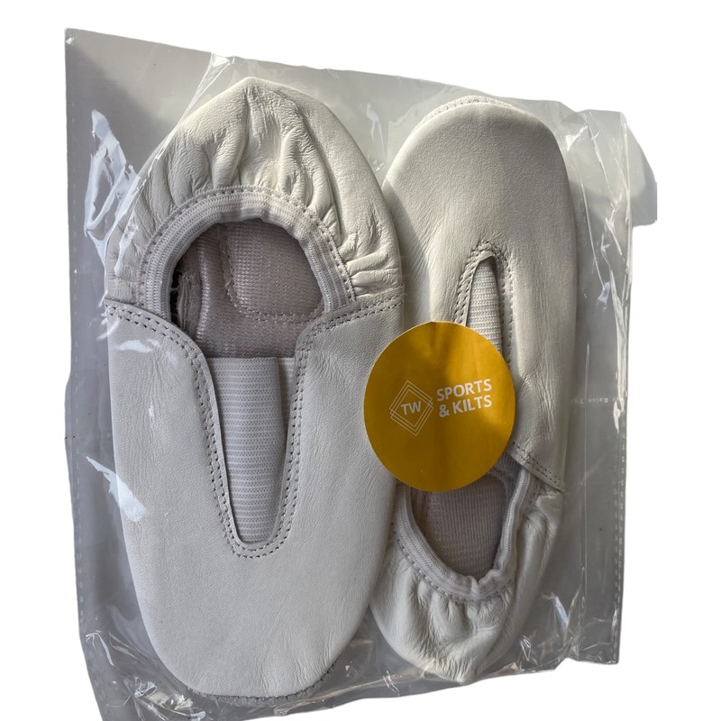 TW - Zapato de gimnasia de piel, Blanco, 11 Toddler