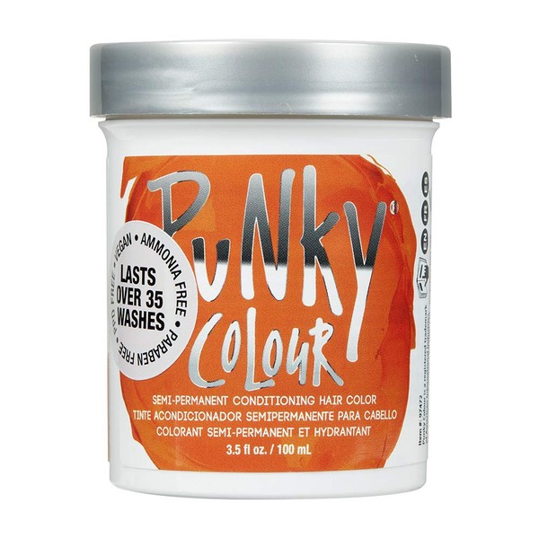 Punky Flame Semi Permanent Conditioning Hair Color, Non-Damaging Hair Dye, Vegan, PPD and Paraben Free, Transforms to Vibrant Hair Color, Easy To Use and Apply Hair Tint, lasts up to 25 washes, 3.5oz