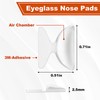 Clear Eyeglass Nose Pads - SMARTTOP Stick on 2.5mm Silicone