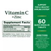 Nature's Bounty Vitamin C Plus Zinc Quick Dissolve Tablets, 60