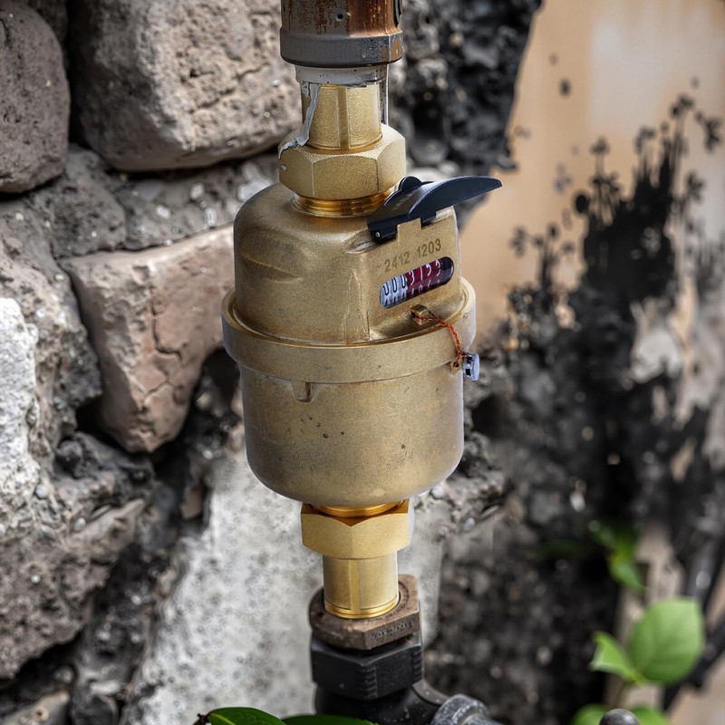 MEASUREMAN 3/4" Non-Pulsed Rotary Piston Volumetric Cubic Meter Water Meter