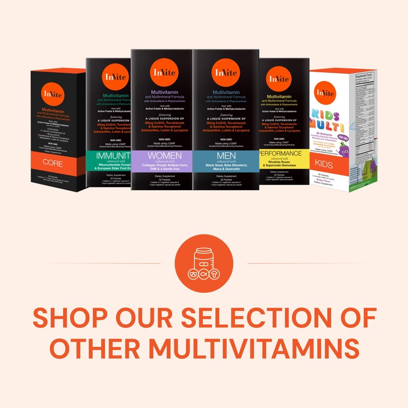 Invite Health Performance Vitamin - Comprehensive Daily Multivitamin with Enhanced