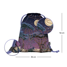 Baagl Gym Bag for Boys and Girls - Sports Bag for Boys, Children, Teenagers - School and Sports Shoe Bag, Sports Bag with Reflective Elements, Skate Night