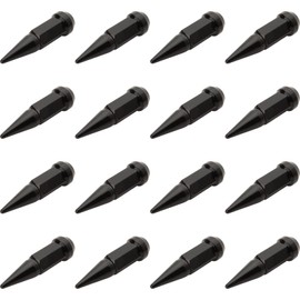 (16 Pack) Tusk Spike Tapered Lug Nut 12mm x 1.25mm Thread Pitch Black for Kawasaki Teryx KRX 1000 2020-2024