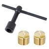 2 Pcs Solid Boat Plug,1/2 Inch Boat Drain Plugs and