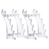 PATIKIL 2Pcs Horizontal Acrylic Pen Holder Display Stand Pen Rack