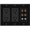 RiteAV 4 Port Banana 2 Speaker Binding Post 2 Coax