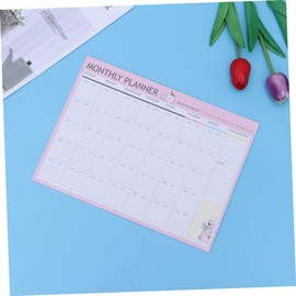 DIYEAH 20 Hojas planificador mensual calendars bloc de programación semanal planeador mensual planner mensual cuadernos libro calendario agendar cuaderno papel