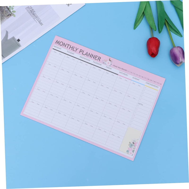 DIYEAH 20 Hojas planificador mensual calendars bloc de programación semanal