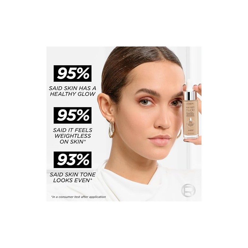 L'Oreal Paris True Match Nude Sérum Tintado con Ácido Hialurónico,