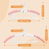 CTIME 28 Pack Mini Colorful Baby Closet Hangers for Skirts,
