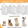 Yaheetech 32-inch Tall Dog Gate with Door Extra Wide Pet