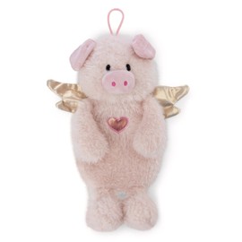 NICI Hot Water Bottle Guardian Angel Pig La La Piggie 350 ml 35 cm - Pink - Cuddly Hot Toy from 10 Months - Plush Toy Hot Water Bottle Hot Water Bag for Children and Adults | 61937