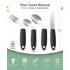 CuraVita Adaptive Utensils Set (4-Piece) – 42° Angled, 3 oz