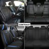 OUTOS Luxury Leather Auto Car Seat Covers 5 Seats Full