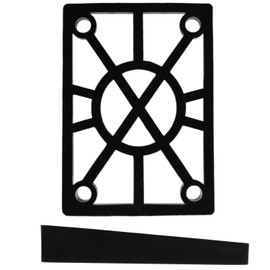 H Block Longboard Angled Riser Pad (Hard Plastic) 2-Pack (8mm to 14mm)