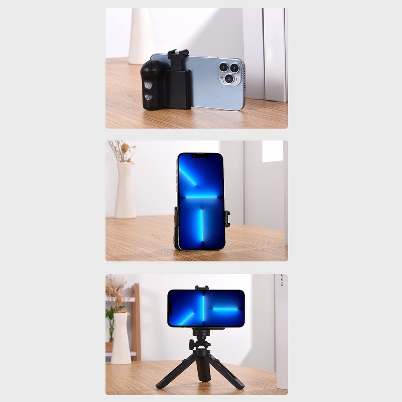 Phone Camera Grip, 1/4 Inch Smartphone Bluetooth Camera Shutter Camera