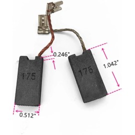 Carbon Pro Supplies 4 PC Carbon Brushes for Makita 194412-8 194990-8 CB-171 CB175 HR5210C HR4510C...