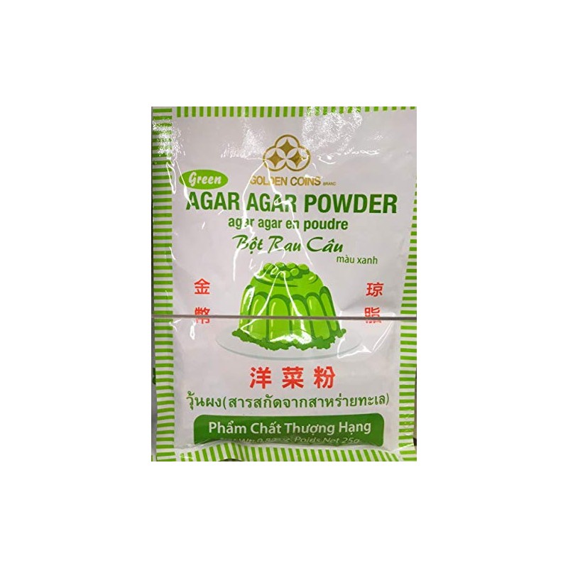 AGAR AGAR POWDER in Red, Yellow, Green or Blue (Green)