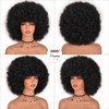 Vitorish Afro Wigs for Black Women 12Inches Glueless Synthetic Short