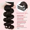 SEGOHAIR Wavy Tape In Hair Extensions Real Human Hair with