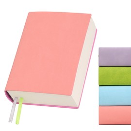 Thick Blank Journal Notebook 720 Pages No Lines Soft Leather Blank Notebook for Women Drawing Book Memo Writing Sketch Diary Notebook (Pink Blank Notebook)