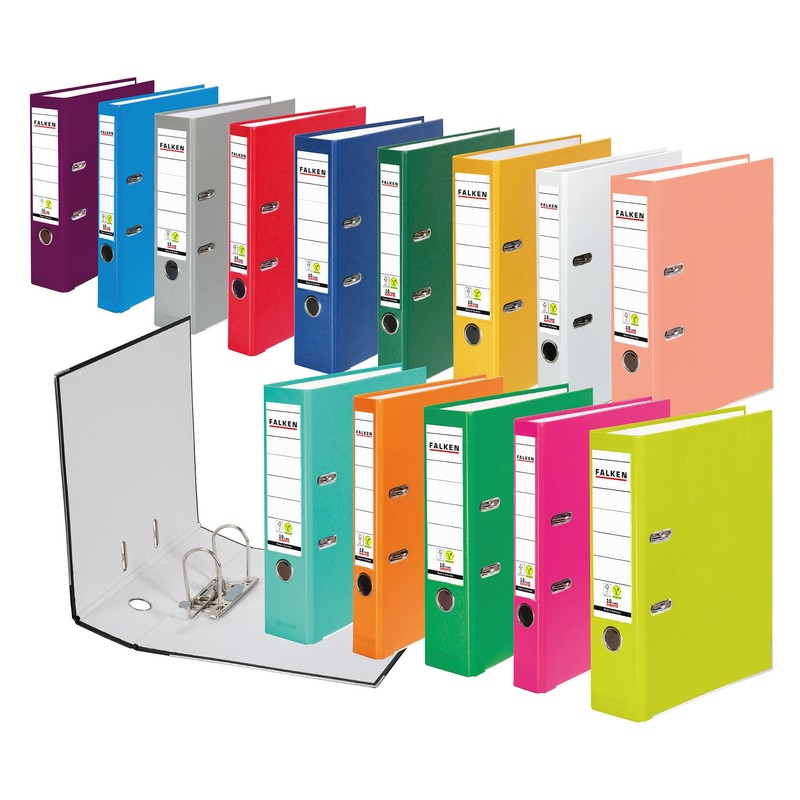 Falken Coloured PP Plastic Folder, Made in Germany, 5 cm