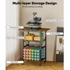 Ardier Movable Heat Press Machine Cart with Basket and Hooks,