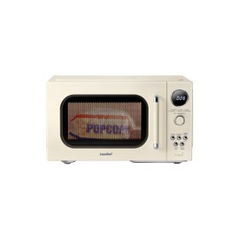 COMFEE Retro Ovens, Small 9 Preset Programs, 0.9 cu.ft Countertop Compact Microwaves with Multi-Stage Cooking, Mute Function, LED Digital, Apricot/900W, CMO-MMP02AA(at), Apricot
