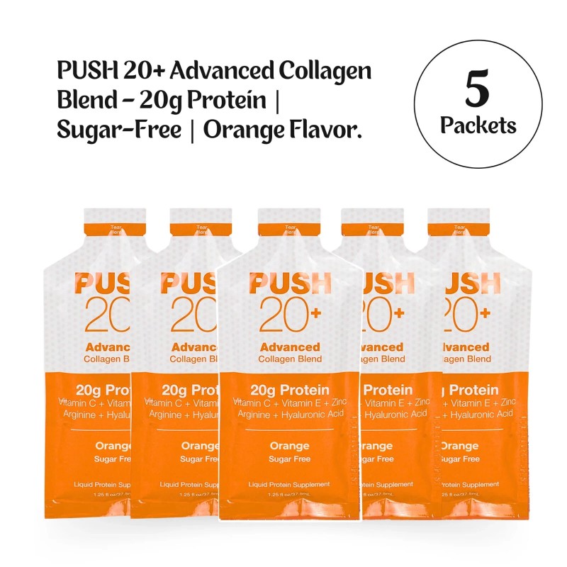 Liquacel PUSH20+ Liquid Collagen Protein Shot – 20g Pack of