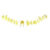 Cheers Beaches Banner For Tropical Beach Theme Party Decorations, Summer