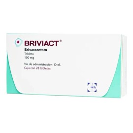 Briviact Tabletas 100 Mg, 28 Tabletas