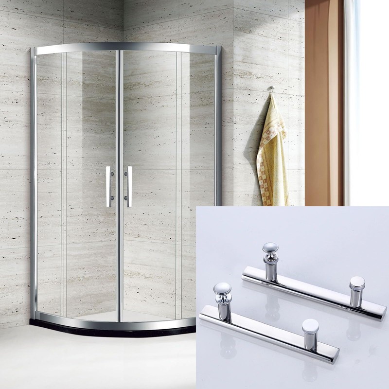 Cokritsm Shower Door Handle 145mm Hole to Hole, Stainless Steel