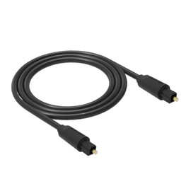 CAXUSD 1.5m Optical Fiber Audio Cable Plated Connectors for Sound for Home Theater and Amplifiers Black