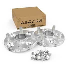 Customadeonly Forged 4x114.3 to 4x100 Wheel Adapters 15mm Hubcentric – Converts 64.1mm Hub to 54.1mm Bore – M12x1.5 Studs – 4x4.5 to 4x100 Conversion – Compatible with Honda Accord Prelude (2pcs)