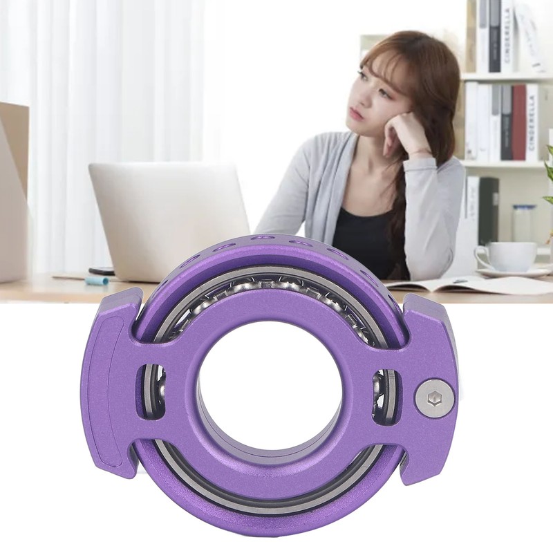 Fingertip Gyroscope Reduce Anxiety Free Rotating Metal Ring Decompression Toy