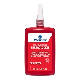 Permatex 27250 Red High Temperature 272 Threadlocker, 50mL