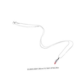 KONTONTY Punk Jewelry Bloody Cutter Charm Pendant Necklace Stylish Neck Chain for Theme Parties Cosplay and Beach Wear Safe Lightweight and Eye Catching Accessory