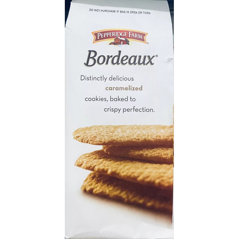 Pepperidge Farm 5x Pepperidge Farm Bordeaux CARAMELIZED CRISP Cookies 6.75