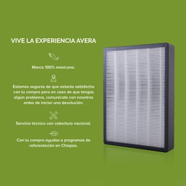 AVERA Filtro HEPA H13 de Repuesto para PURIFICADOR DE Aire PHEPA01, Retiene 99.99% Particulas Contaminantes, Alérgenos y Malos olores, Casa Inteligente, Oficina, Home Office,