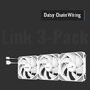 AeroCool Link 3-Pack Fan for PC Case, Triple Pack 120mm